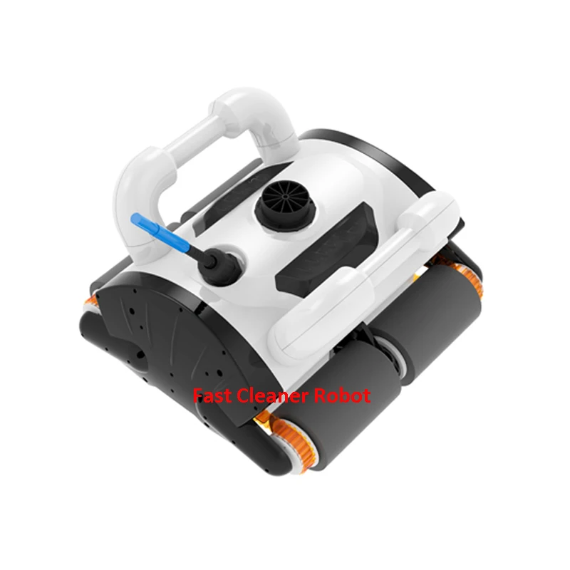 Белый цвет Роботизированный очиститель бассейна, плавательный бассейн робот пылесос, плавательный оборудование для чистки бассейна с caddy cart