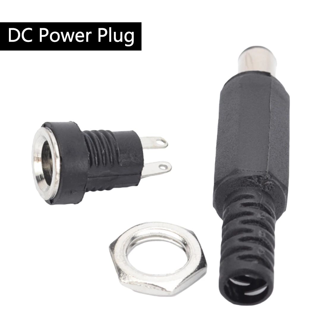 

5PCS 5.5 X 2.1 mm Female DC Power Adapter DC Jack Connector With 5pcs DC Power Plug Male 5.5*2.1mm