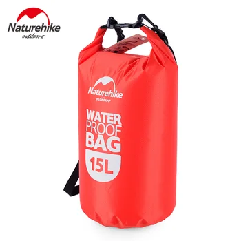 

Naturehike 15L Waterproof bag Swimming bag handbag Outdoor drifting rafting boat SLR phone DC beach bag trips packet orange blue