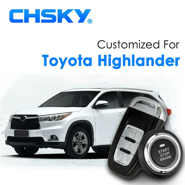 Chsky Car Rfid Keyless Start Entry System Push Stop On Chsky Car Rfid Keyless Start Entry System Push Stop On Engine Remote Ignition Alarm For Toyota Highlander