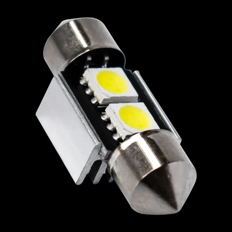 

1pc 31mm C5W C3W canbus no error Festoon 2 led 5050 smd Car Licence Plate Light Auto housing Interior Dome lamps Reading Lights