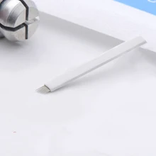 50 шт. 7 игла для коррекции бровей лезвия для тату для 3D вышивки ручная ручка для микроблейдинга Перманентный макияж для иглы татуировки