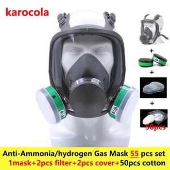 

55in1 chemical Ammonia Gas Mask 6800 Full Face Facepiece Respirator mask For Painting Spraying anti-dust laboratory