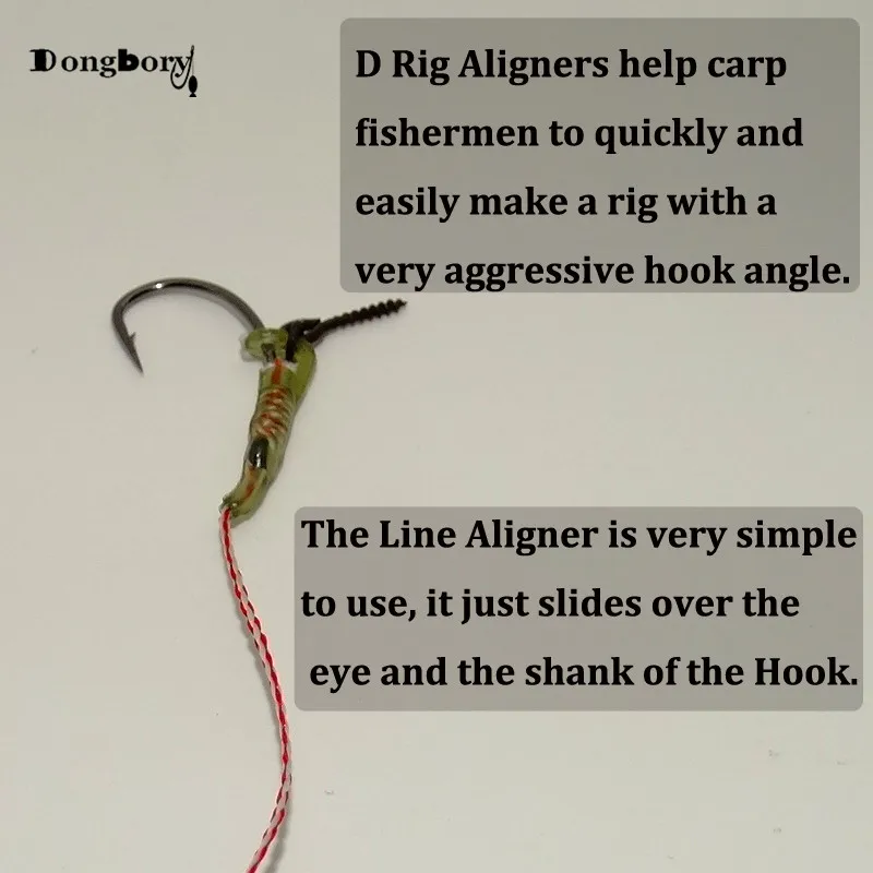 Rubber Rig Hook Aligners Carp Fishing Line Aligner n Tackle Terminal Hair S6A2 