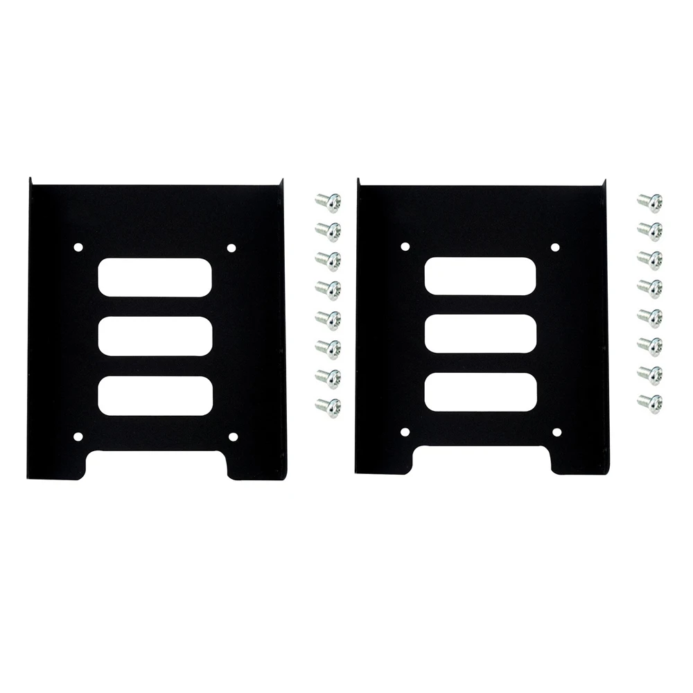 

2pcs HDD Docking Station 2.5" to 3.5" SSD HDD Metal Adapter Dock Case Caddy Mounting Bracket Hard Drive Holder For Computer PC