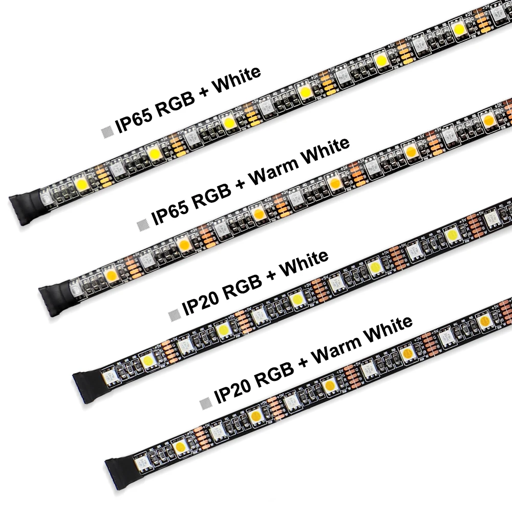 USB LED Strip RGB+White with RF Remote Controller IP20/IP65 Flexible Strip Light 5050 RGBW RGBWW TV Background Lightgting