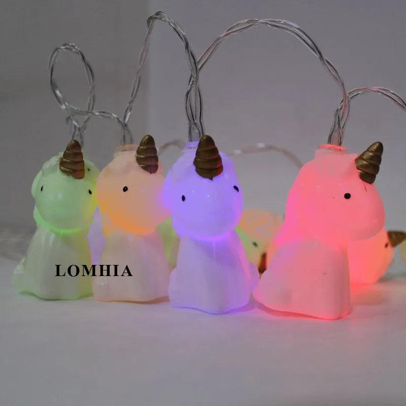 1.5m 10 lights unicorn christmas led fairy string 5