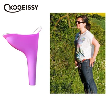 

New Design Women Urinal Outdoor Travel Camping Portable Female Urinal Soft Silicone Urination Device Stand Up Used On The Car