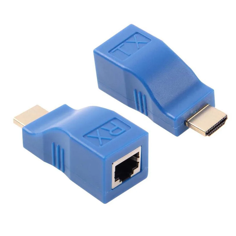 Высокое качество HDMI удлинитель передатчик TX/RX HDMI V1.4 HD 1080P по CAT6 RJ45 Ethernet кабель для ТВ проектора DVD