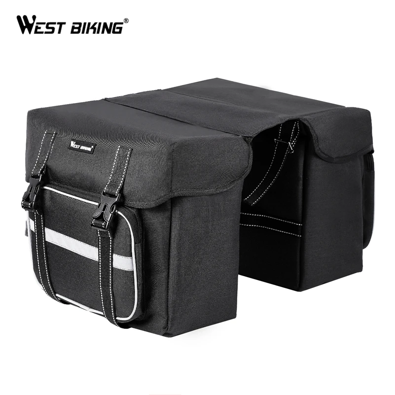 

WEST BIKING 25L Bike Bag Outdoor Cycling MTB Road Bicycle Rear Seat Bag Large Capacity Saddle Bag Bicycle Rear Rack Pannier Bag