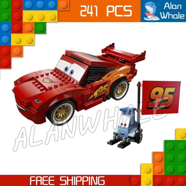 

241pcs Bela 10016 Pixar cars 2 Ultimate Build Queen Building Blocks Model Toys Compatible With lego