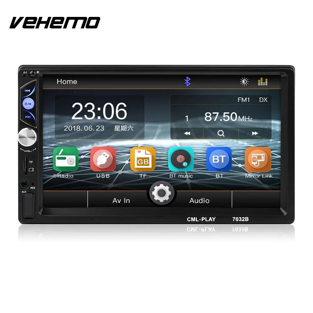 

Vehemo FM/USB/AUX Auto MP5 Player Automobile Car MP5 Player Automotive MP5 Player for Car Stereo FM Radio Support TF Card