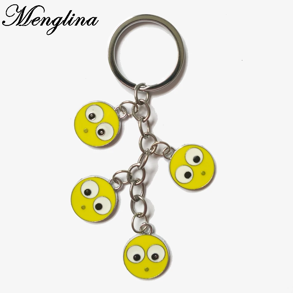 Buy Menglina Fashion New Enamel Emoji Keychain Rhodium
