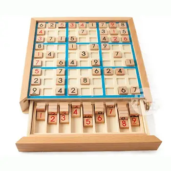 

Sudoku Chess Digits 1 to 9 Can Only Put Once in Any Row Line and Check Intelligent Fancy Educational Wood Toys Happy Games Gifts