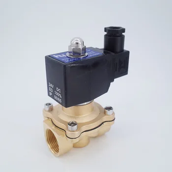

GOGO AC220V 24V DC 12V DC 2 way brass solenoid valve vacuum -1bar-1bar 3/4 inch normally close vacuum pump solenoid valve