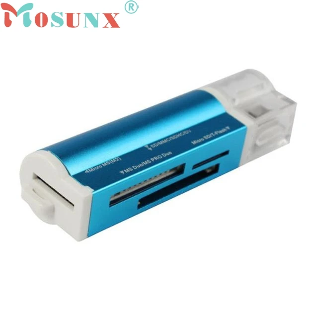 Ecosin2 для картридер 2 микро-sd TF M2 MMC MS PRO DUO все в 1 USB 2,0 мульти считыватель карт памяти de tarjetas de memoria JAN30