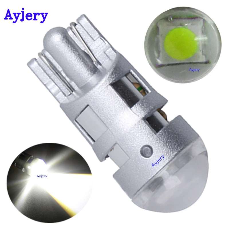 Ayjery новейшая! 300 шт. T10 194 168 W5W 3030 1 SMD с объективом DC 12 V автомобильный указатель поворота номерного знака Автомобильные стояночные огни лампы