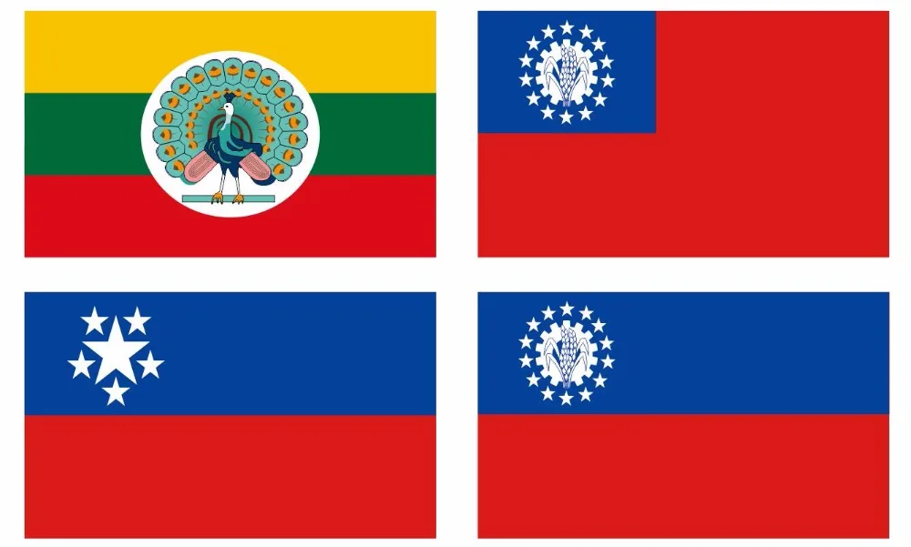Myanmar Flag Bunting Polyester 3m 6m 9m Metre Length 10 20 30 Flags 