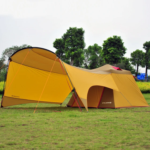 Cheap Big Family Tent Camping Tent 5-8 Persons Muliplayer Waterproof Outdoor with a bedroom and a living room for Camping & Hiking