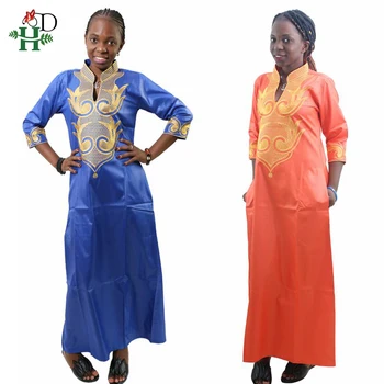 

H&D 2020 New Dashiki African Cotton Dresses Top Bazin dress for women African Traditional Private African Custom Clothes dashiki