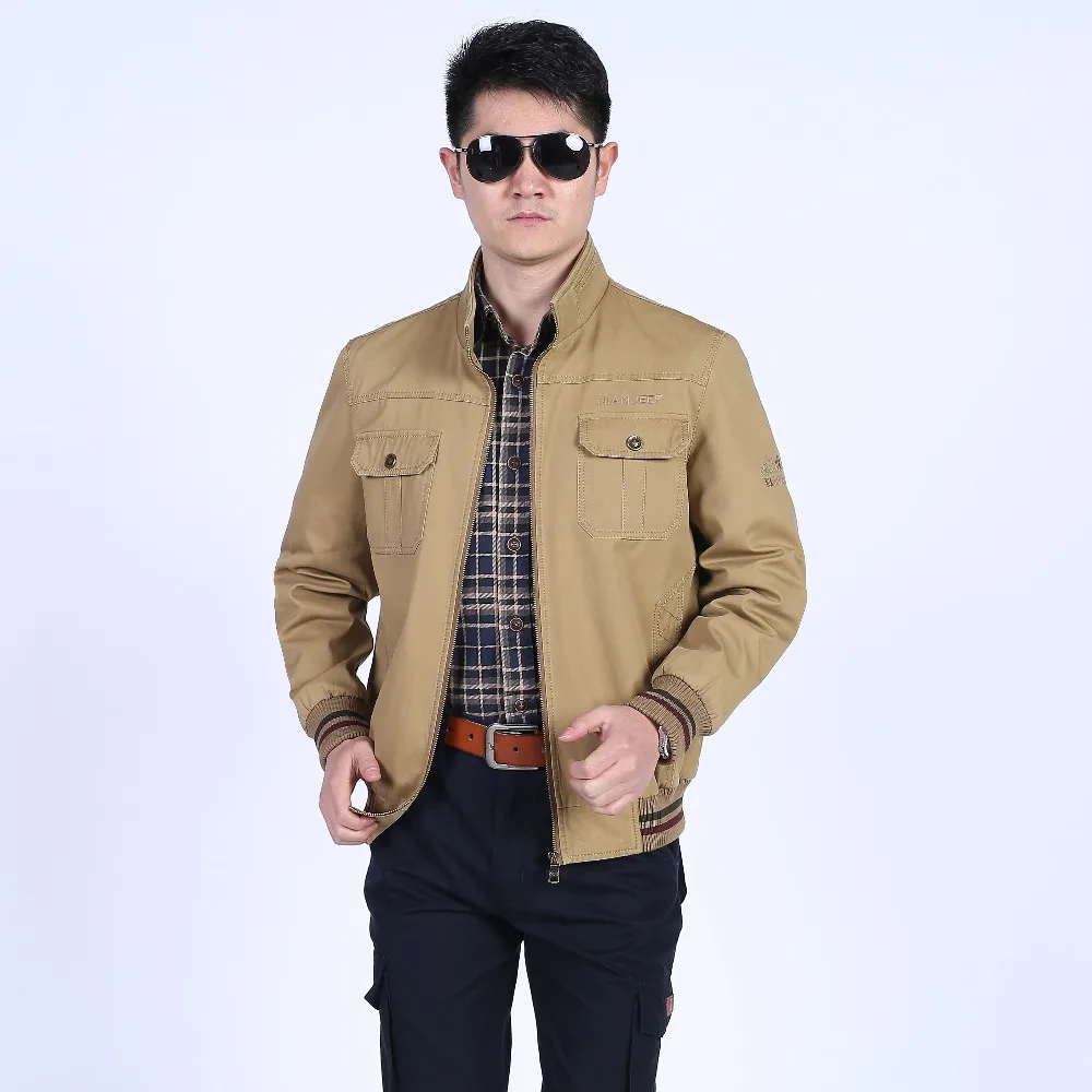 Plus Size 8XL Loose Men Jackets New 2018 Brand NIAN Jeep 100% nature cotton Warm Autumn and Winter Mens Coats Business Casual | Мужская