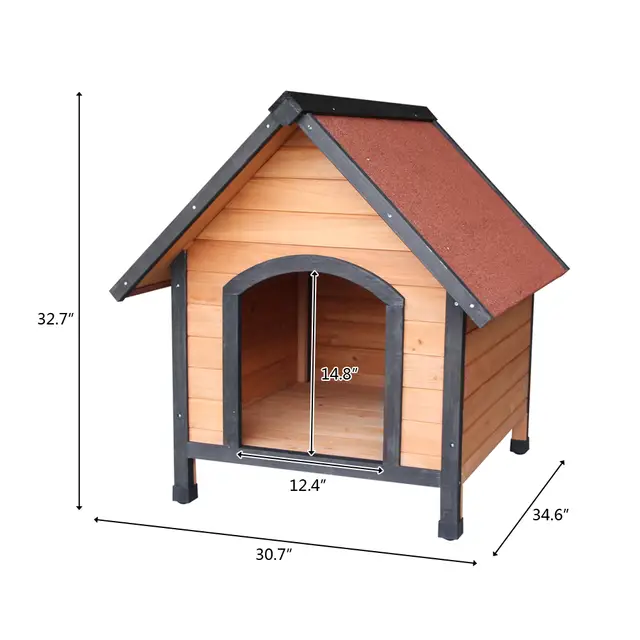 Wooden Dog House Outdoor Waterproof Dog Kennel For Small Dogs