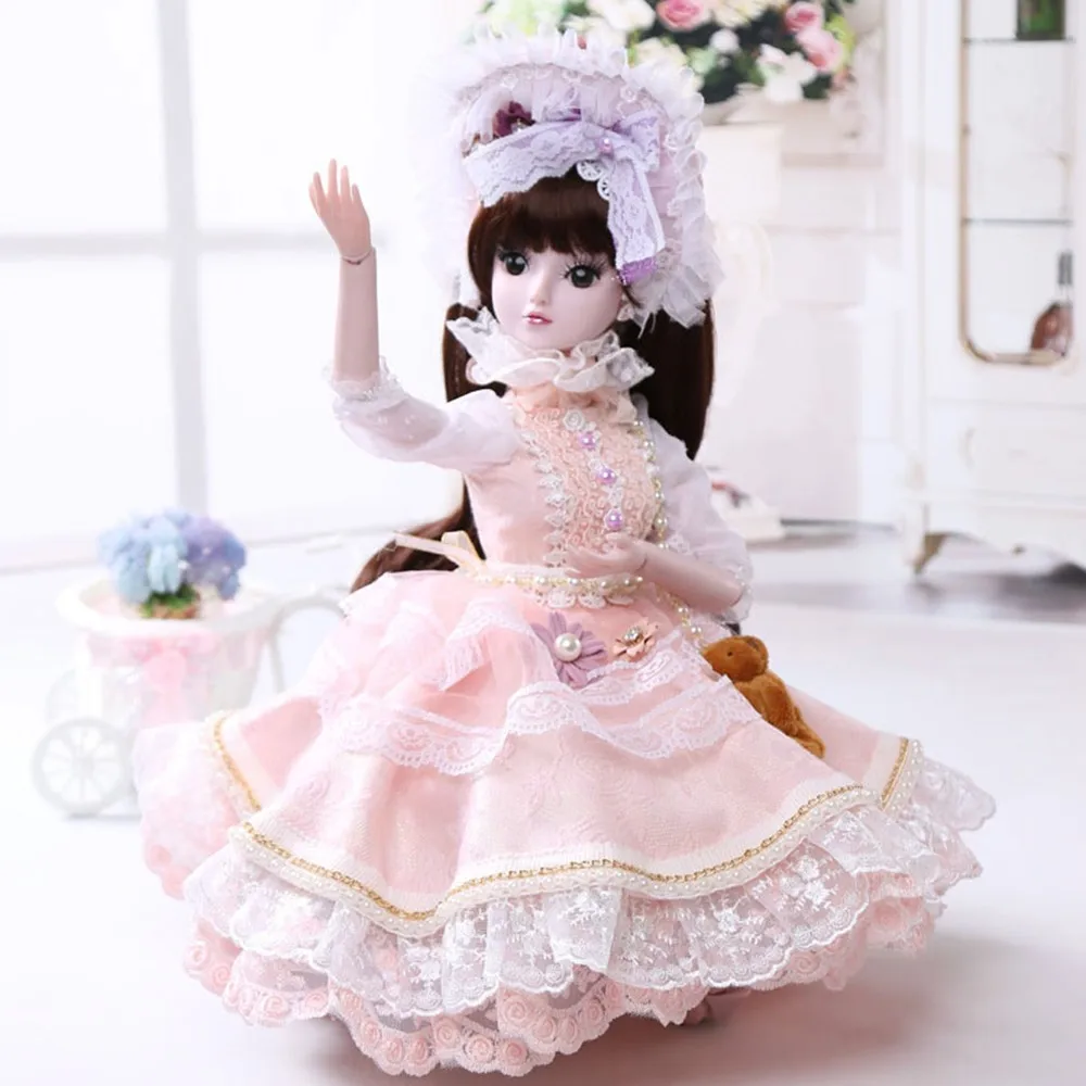 1/3 BJD кукла 60 см/23,6 ''Высота 19 шарнирные куклы(парик+ обувь+ одежда+ волосы+ глаза+ макияж) Коллекция игрушек полный набор