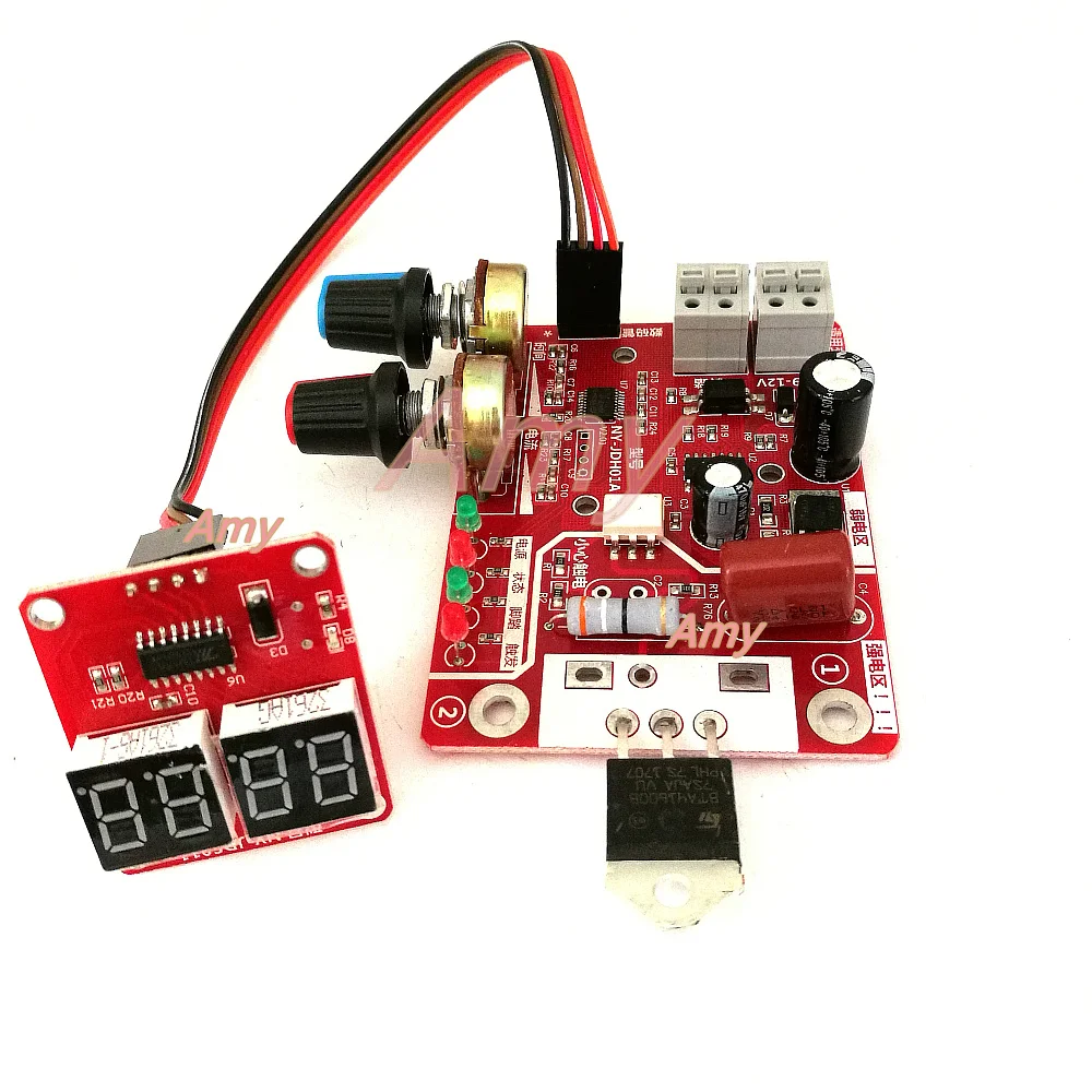 Release 100A Digital Display Spot Welding Time And Current Controller Panel Timing Ammeter Spot Spot Pannello di Controllo della Saldatura