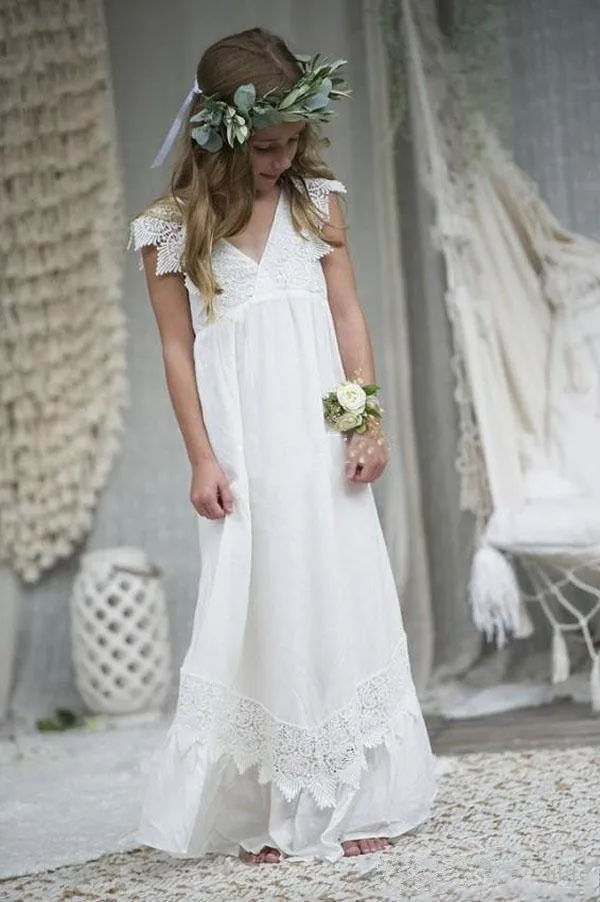 bohemian style communion dresses