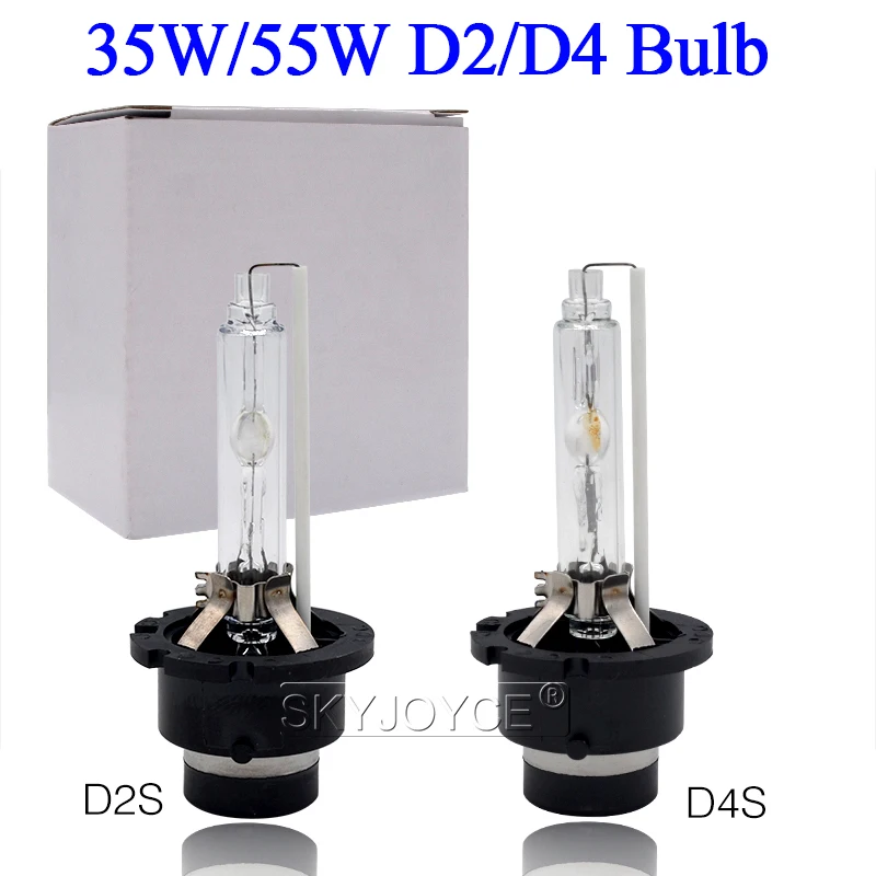 SKYJOYCE 55W Xenon D2S 6000K HID D4S светильник лампа фары 4300K 5000K 8000K D2R D4R 35W сменная лампа|Лампы