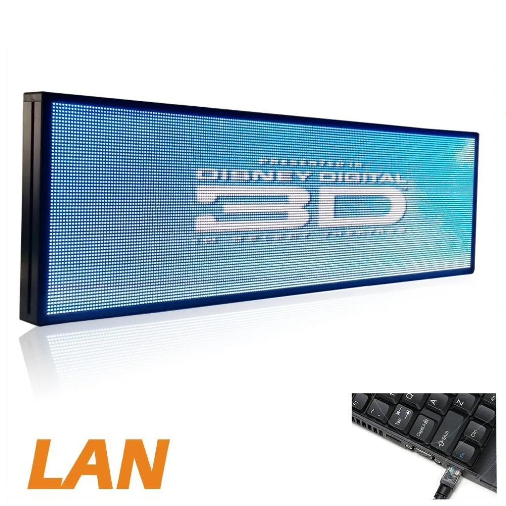 

P5 39 X 14inch Full Color Indoor LED Video Display Screen Led Message Sign Programmable, Clearly Display Video / Music(voice)