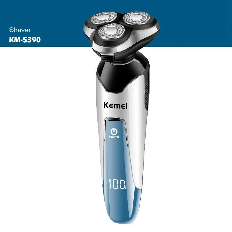 Kemei 4 in 1 Electric Shaver Washable Nose Hair Trimmer Electric Razor
