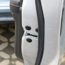 Coche Carmilla estilo cerradura de la puerta cubierta protectora de tornillo adhesivo para puerta para Skoda Octavia A2 A5 A7 Fabia rápido Superb Yeti Roomster
