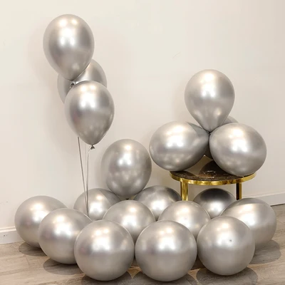 10 шт 12 дюймовые металлические шары золотые, серебряные, красные, винные, фиолетовые круглые шары из латекса для детского дня рождения, свадьбы, вечеринки, украшения для детей