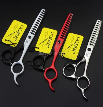 

6.0 Inch 12 Teeth Hair Thinning Scissors Japan 440C Fishbone Scissors Professional Hairdressing Shears 40% Cutting Rate LZS0605