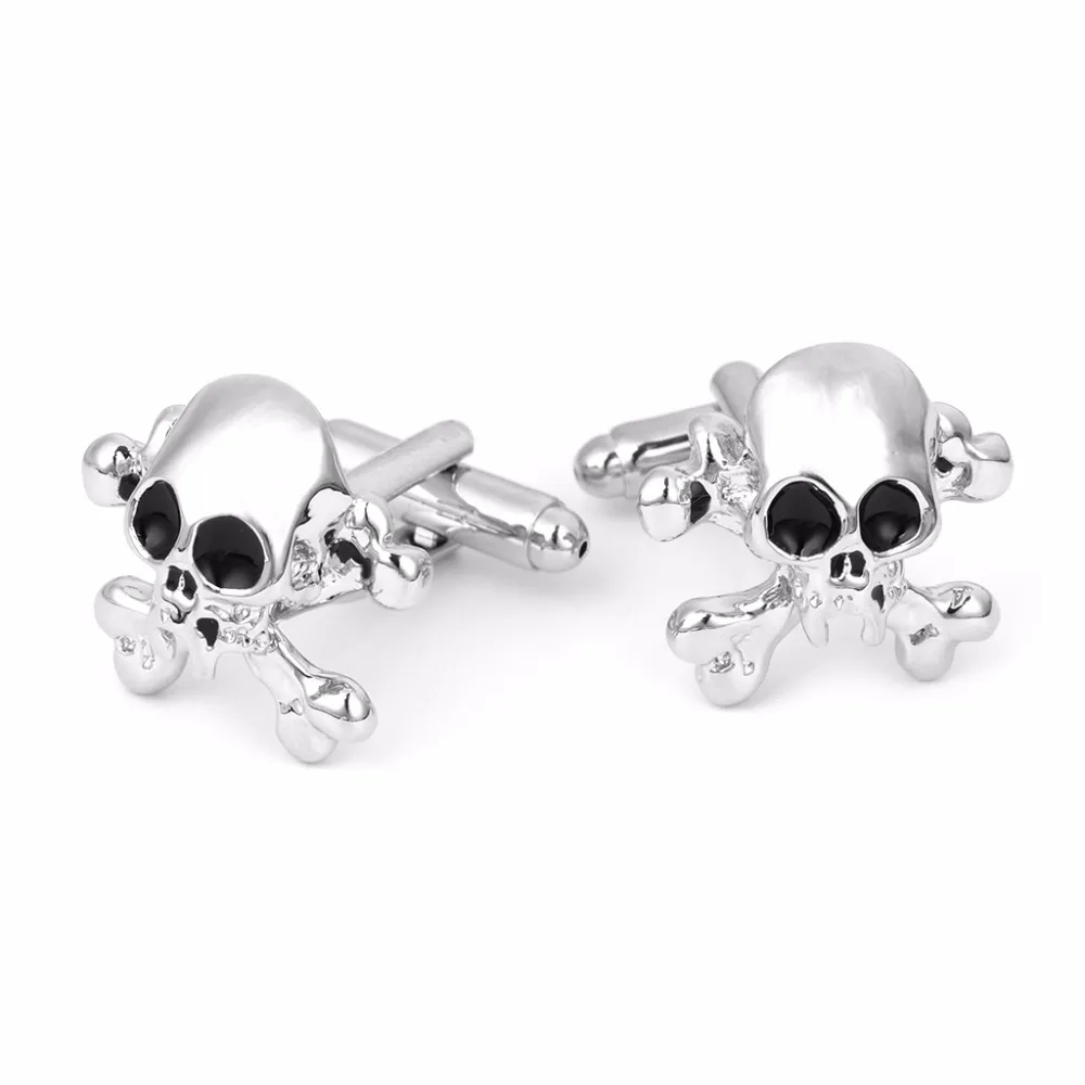 

JAVRICK Vintage Skull Design Cufflinks Mens Shirt Cuff Links For Wedding Business Banquet Groom Gift 2S05472