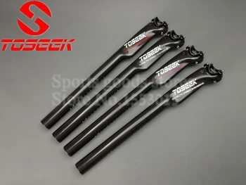 

Toseek 4 Colors Carbon Fiber Toray 3K T800 Glossy Seat post MTB Tube Seatpost Road Bike 27.2/30.8/31.6X350/400MM Bicycle Parts