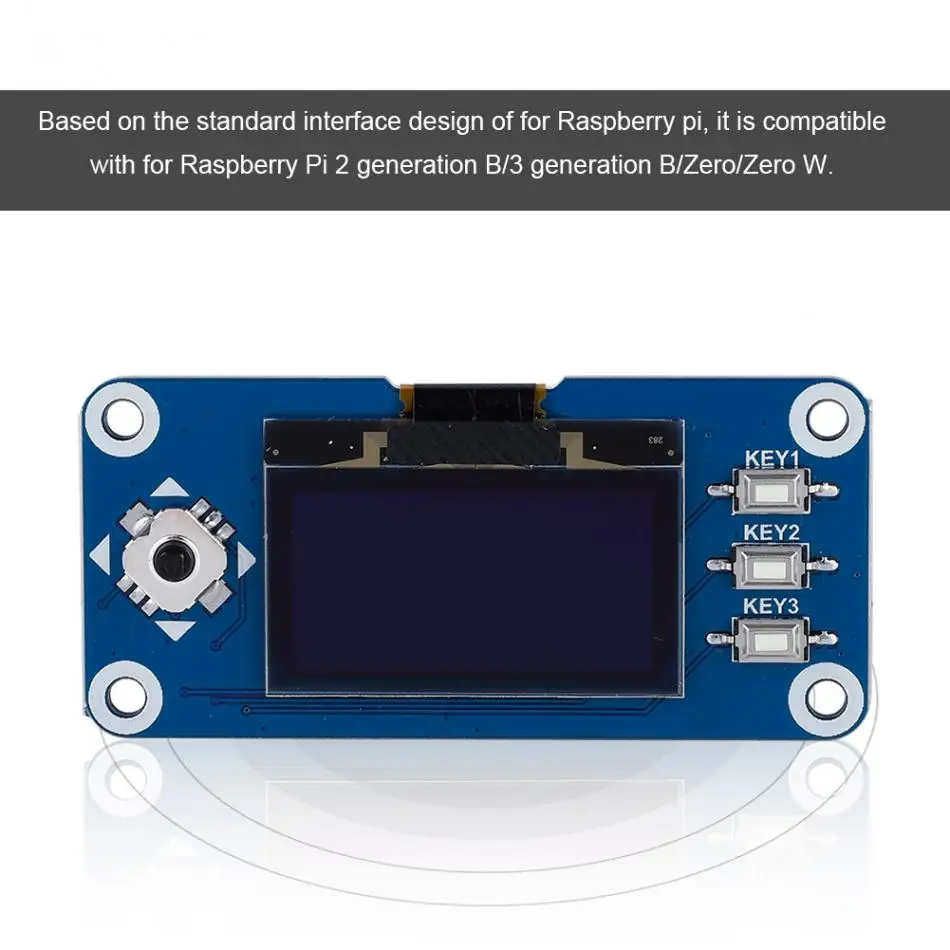 1,3 дюймовый OLED дисплей шляпа Плата расширения для Raspberry Pi 2B/3B для Zero W