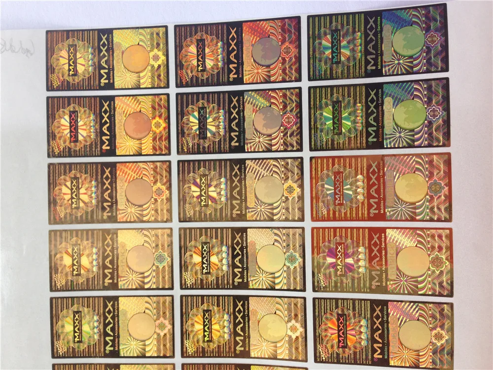

10000pcs Free shipping hologram stickers printed gold holographic 3D 2D labels VOID open security tamper evident sealing tapes