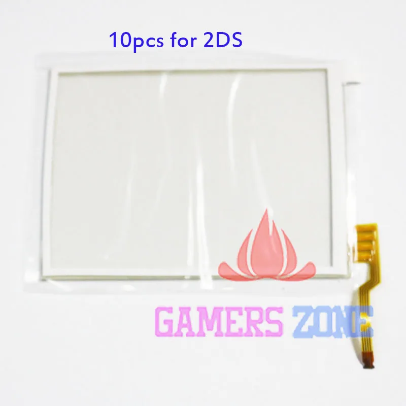 

10pcs Replacement Touch Screen Digitizer Pad Spare Pad For Nintendo 2DS With Adhesive