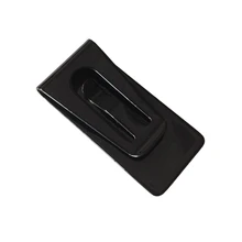 Черный тонкий карманные деньги зажим для денег чехол из нержавеющей стали SSA-19ING
