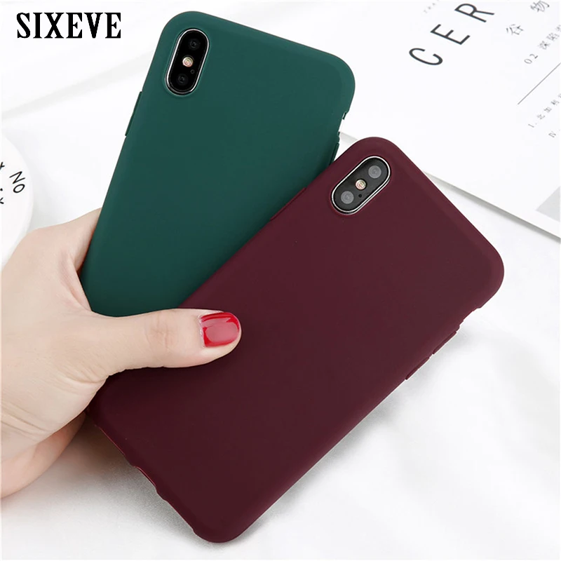 

Ultra thin Soft Case For iPhone X 8 7 6 s 6s Plus Silicone TPU Cases For iPhone 5 5s SE 10 11 XS MAX XR Cute Candy Rubber Cover