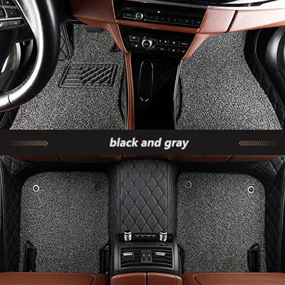 Kalaisike пользовательские автомобильные коврики для Lexus все модели ES IS-C LS CT GX RX NX GS LX570 RX350 LX RC RX300 LX470 авто аксессуары - Название цвета: black and gray