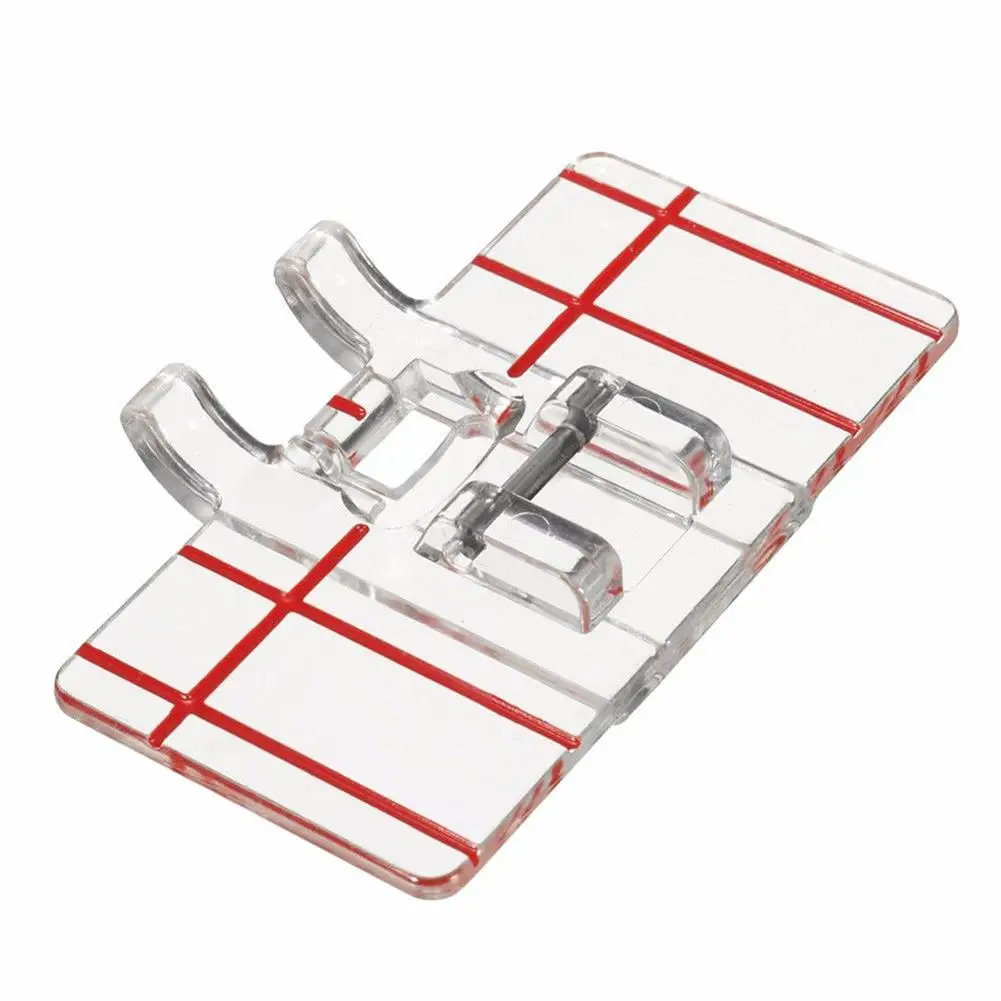 

Clear Plastic Parallel Stitch Foot Presser for Home Domestic Sewing Machine Tool