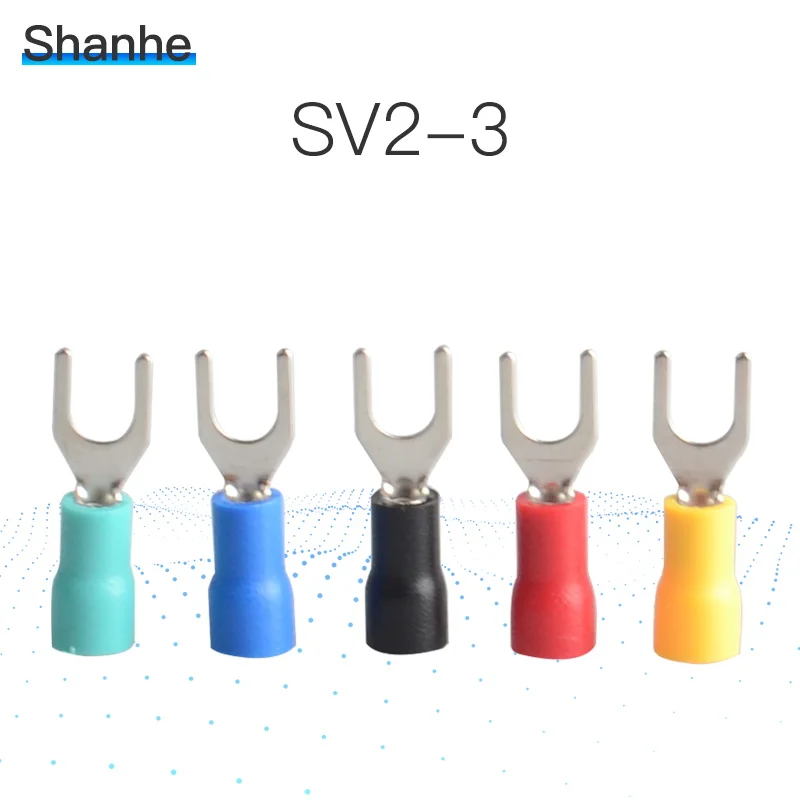 

SV2-3 Cold pressed terminals Cable Wire Connector Insulated Terminals Connector for 22AWG-16AWG