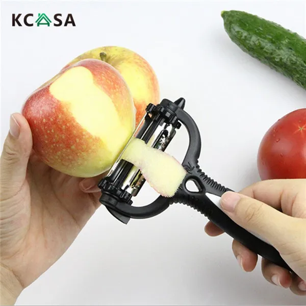 KCASA Durable Multi function Stainless Steel Vegetable Fruit potato Slicer Cutter Rotating