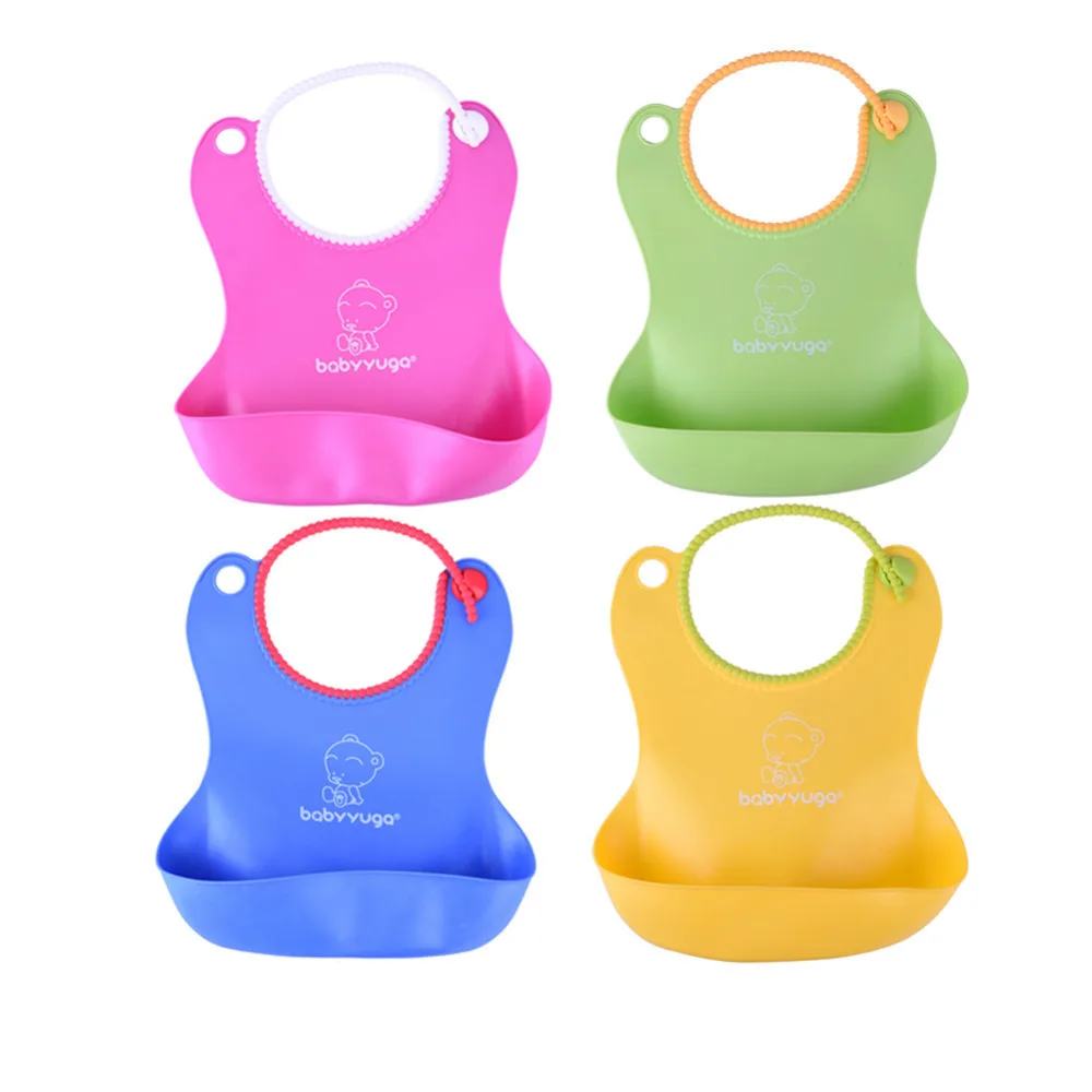 IMSHIE Waterproof Baby Silicone Bib Disposable Bib Kids Saliva Towel
