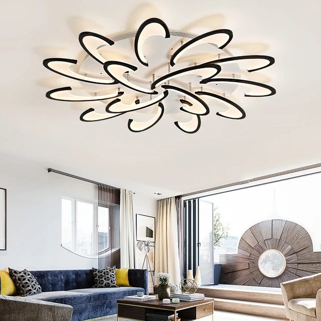 Lican Modern Led Ceiling Chandelier Lights For Living Lican Modern Led Ceiling Chandelier Lights For Living Room Bedroom Dining Study White Black Ac85 265v Chandeliers Fixtures