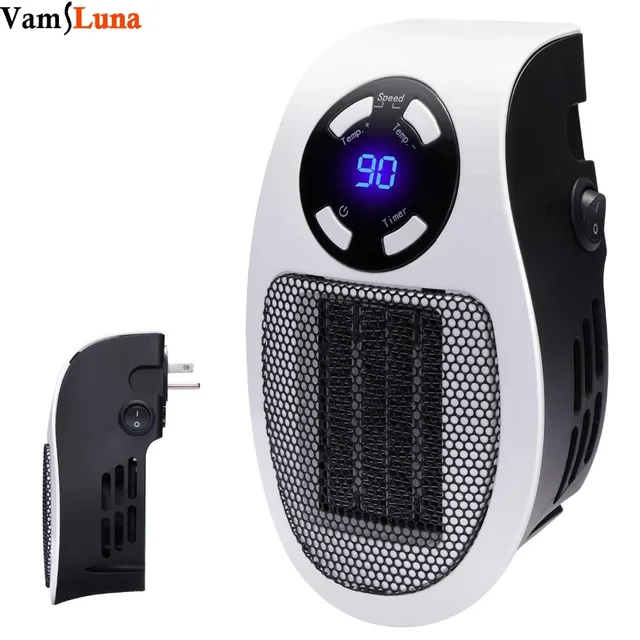 Handy Wall Space Heater Plug in Ceramic Mini Heater Portable with