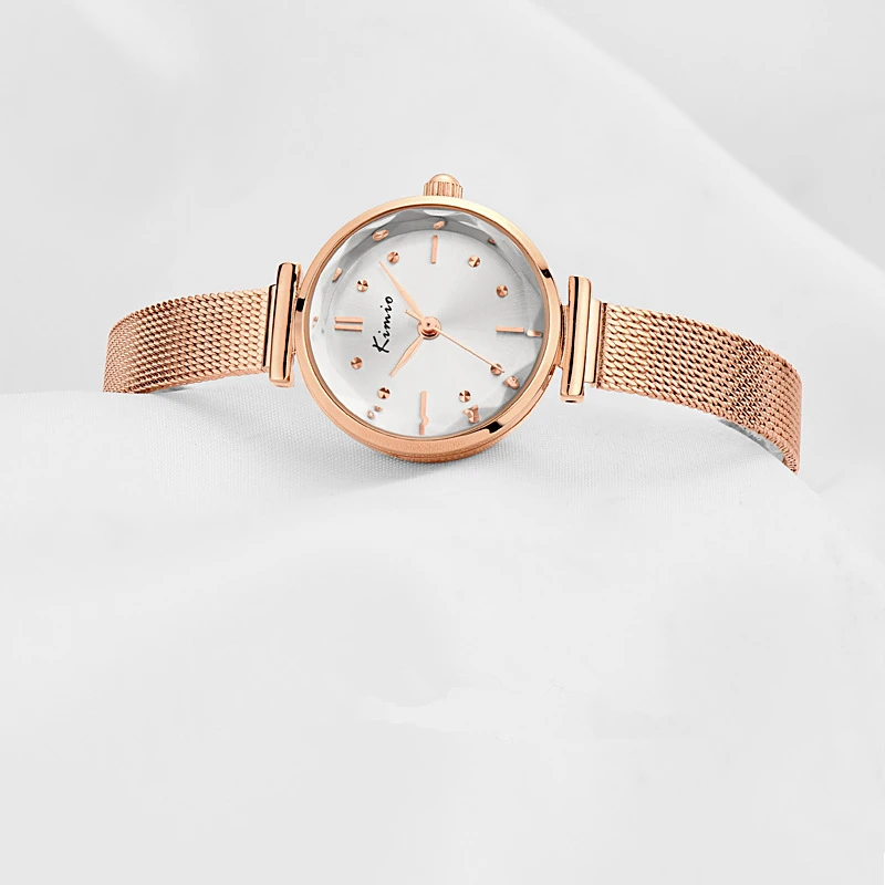 KIMIO Slim Woven Mesh Strap Simple Quartz Watches Women Fashion Watch 2016 Woman Wrist Watch For Women Wristwatch relojes mujer